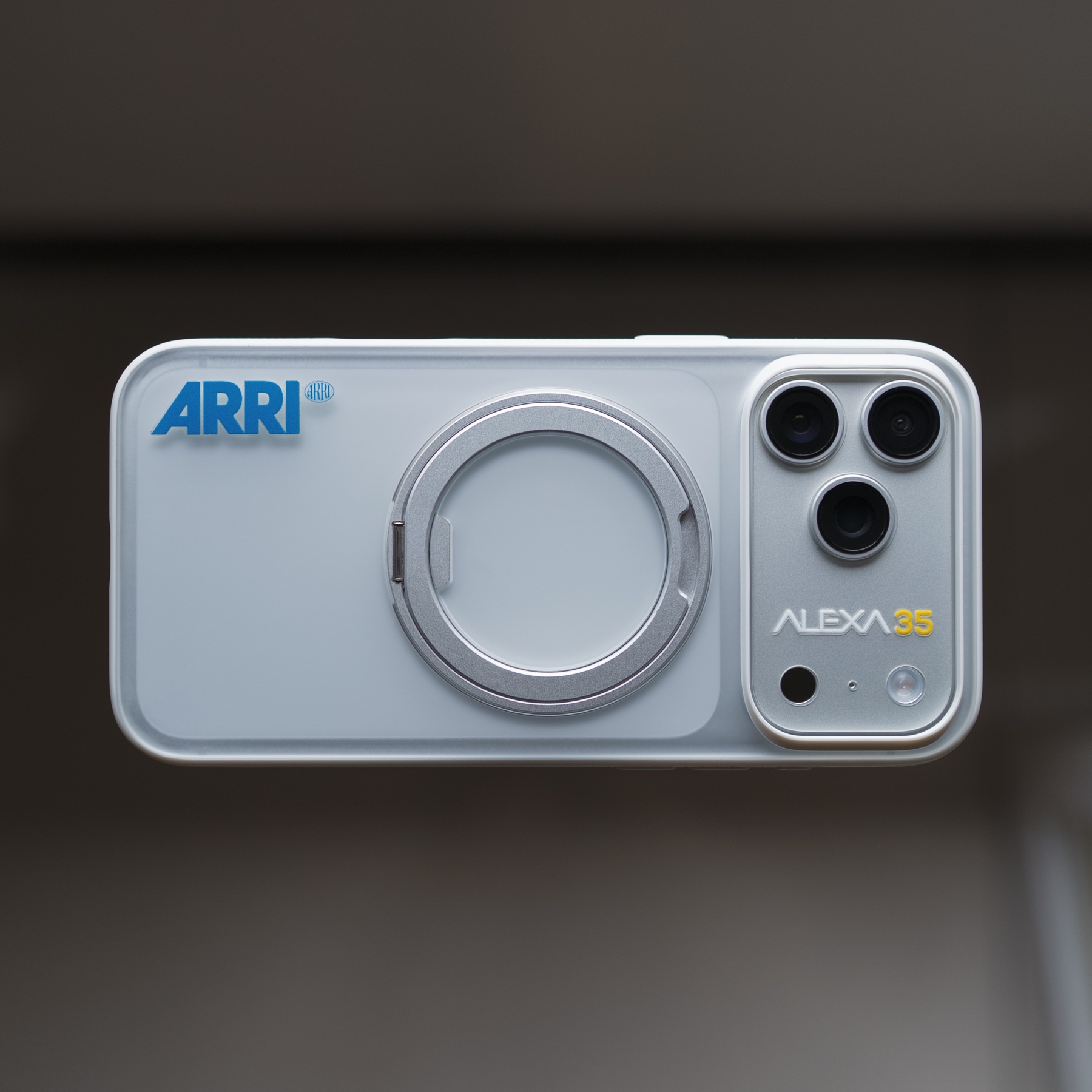 A phone case with ARRI and ALEXA 35 logos